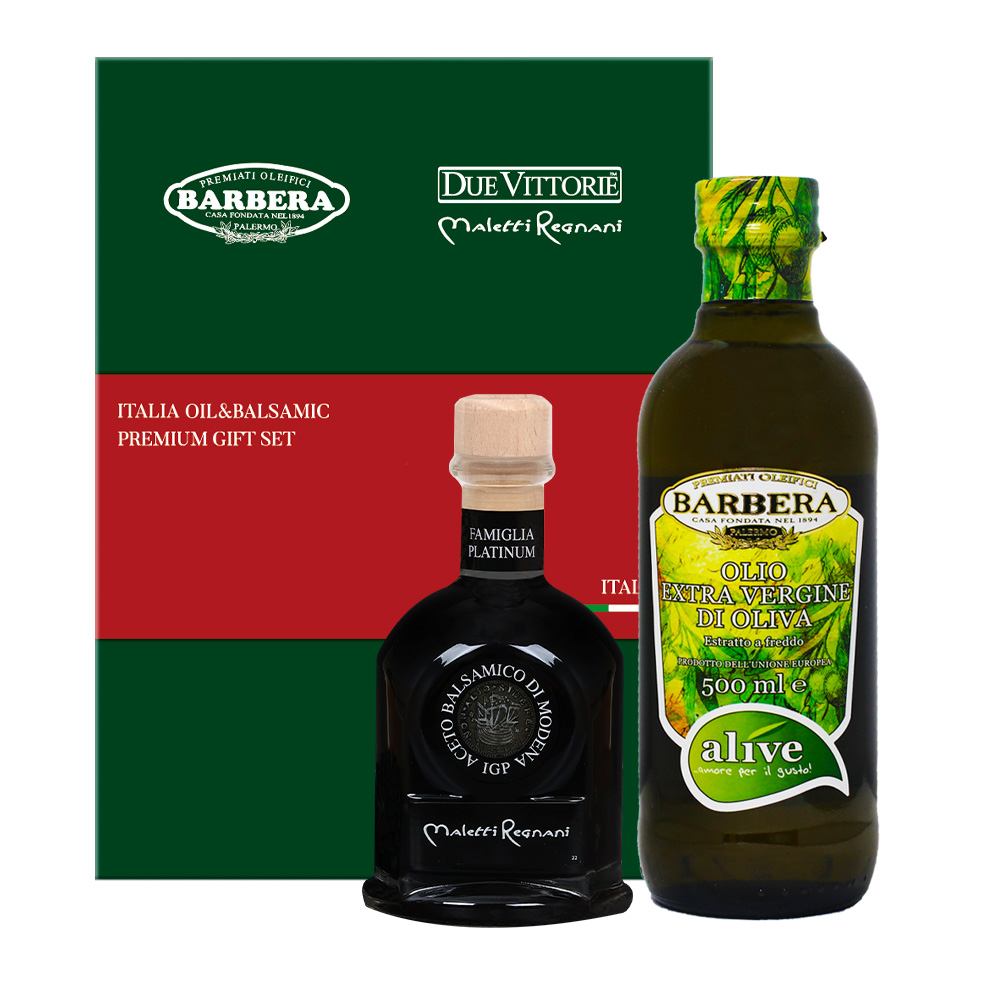 얼라이브 올리브오일 500ml +말레티레냐니 발사믹 파밀리아 플래티넘 250ml 세트